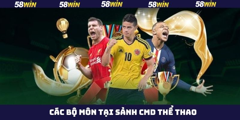 Sảnh CMD Thể Thao - Điểm Đến Cá Cược Đẳng Cấp Trên 58Win 4 Các môn thể thao hàng đầu tại sảnh CMD sport